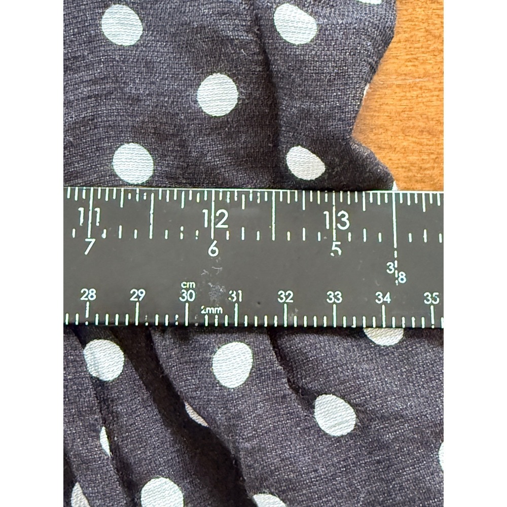 Xhilaration Polka Dot Dress Womens M Black Rayon Nylon Sun Dress Midi Retro - Picture 7 of 9